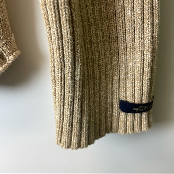 B.U.M 1X turtle neck tan sweater - Picture 2 of 5